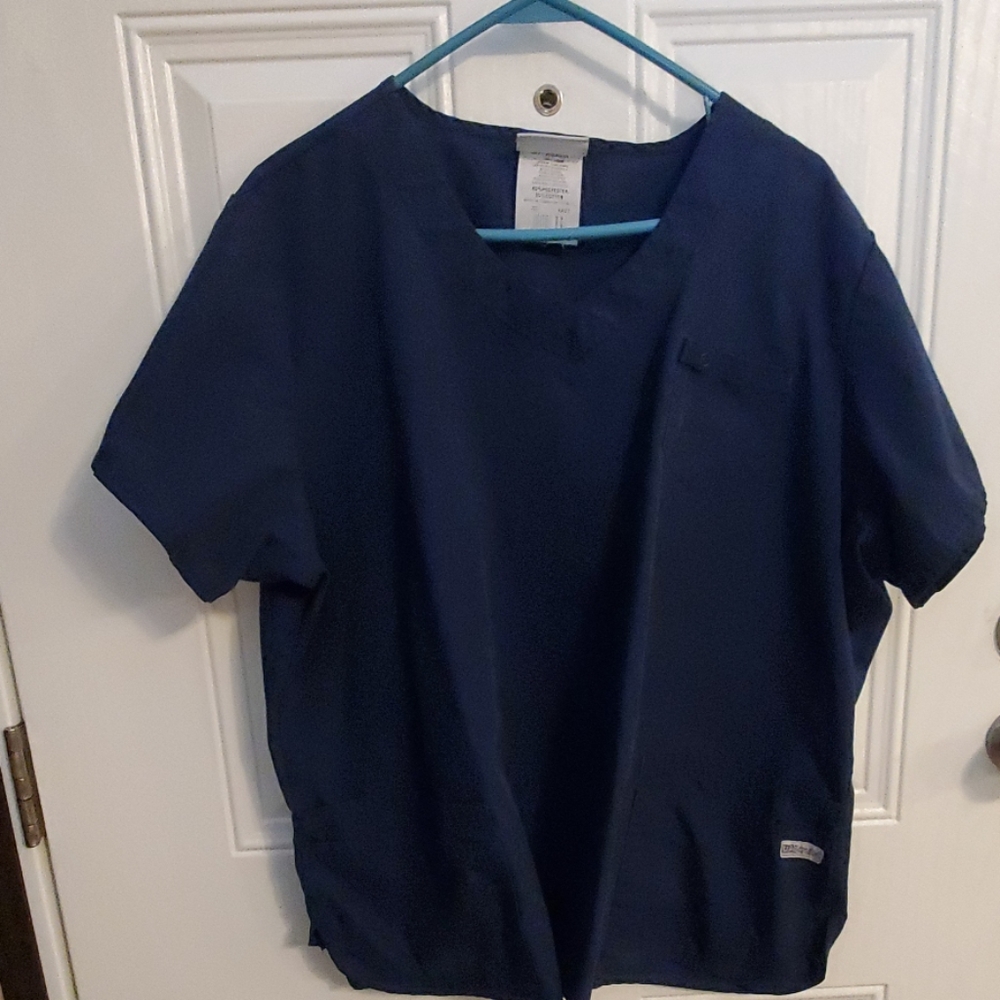 Navy scrub top